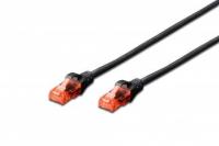 DIGITUS DK-1617-010/BL LSZH 1 METRE CAT6 PATCH KABLO SİYAH 1MT - 1
